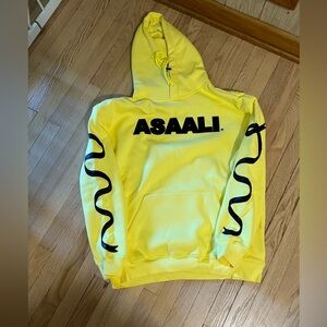 Asaali Hoodie With Leather Accents - New W/Tags - Size Extra Large - $250 Retail